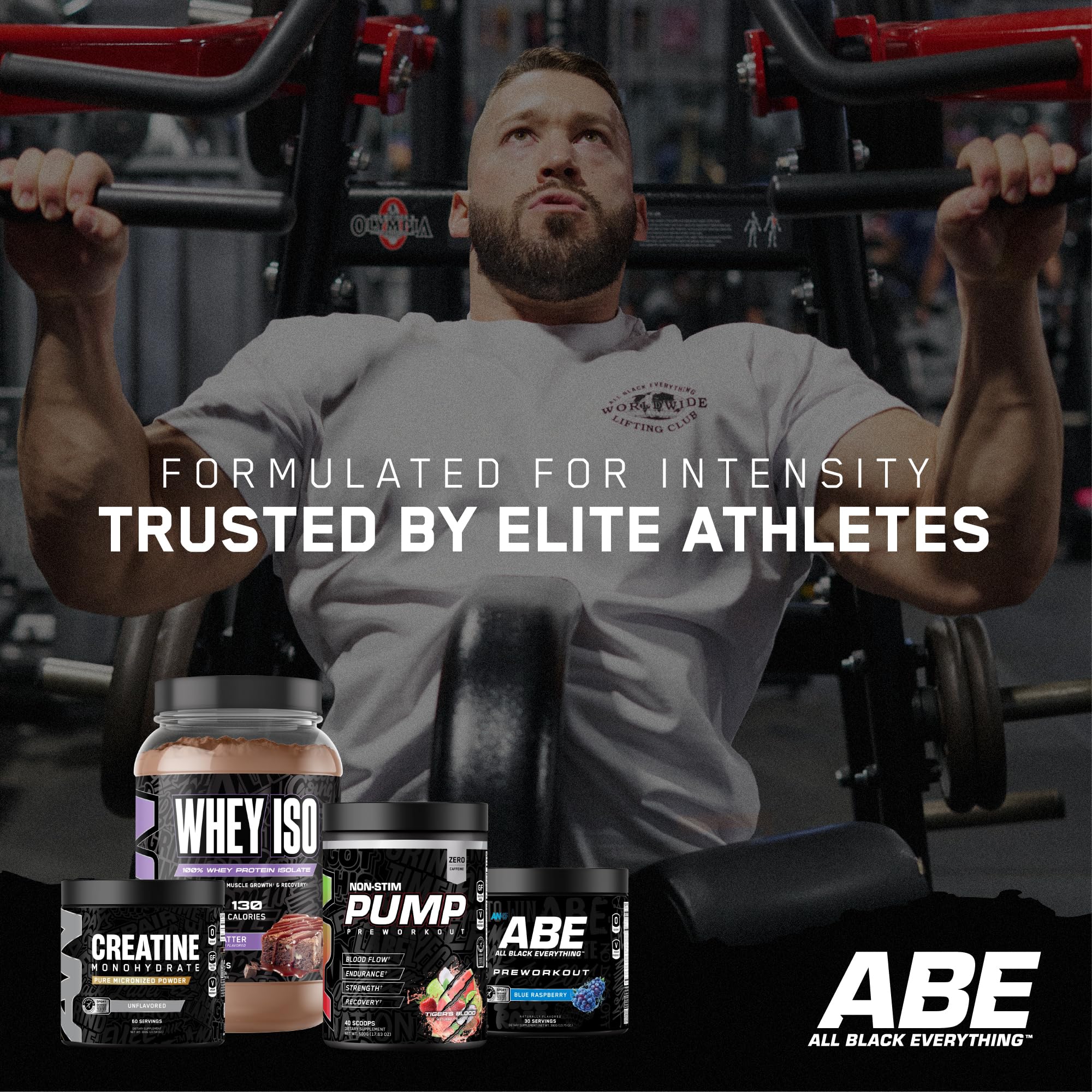 ABE Creatine Monohydrate mixed in a glass of water