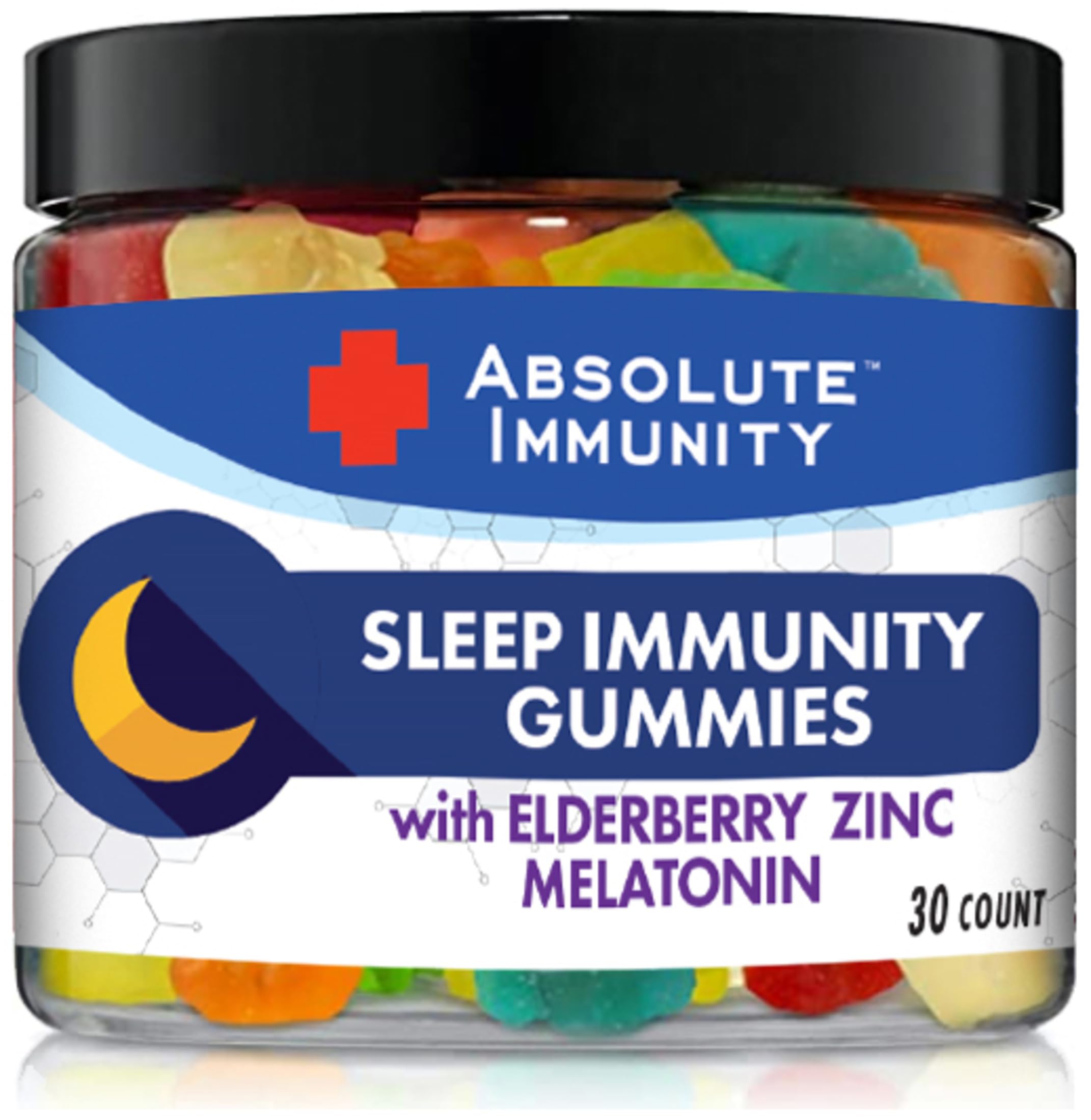 Absolute Nutrition Zinc and Elderberry Sleep Gummies front view