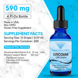 Absonutrix Citicoline Liquid Extract 590mg bottle side view