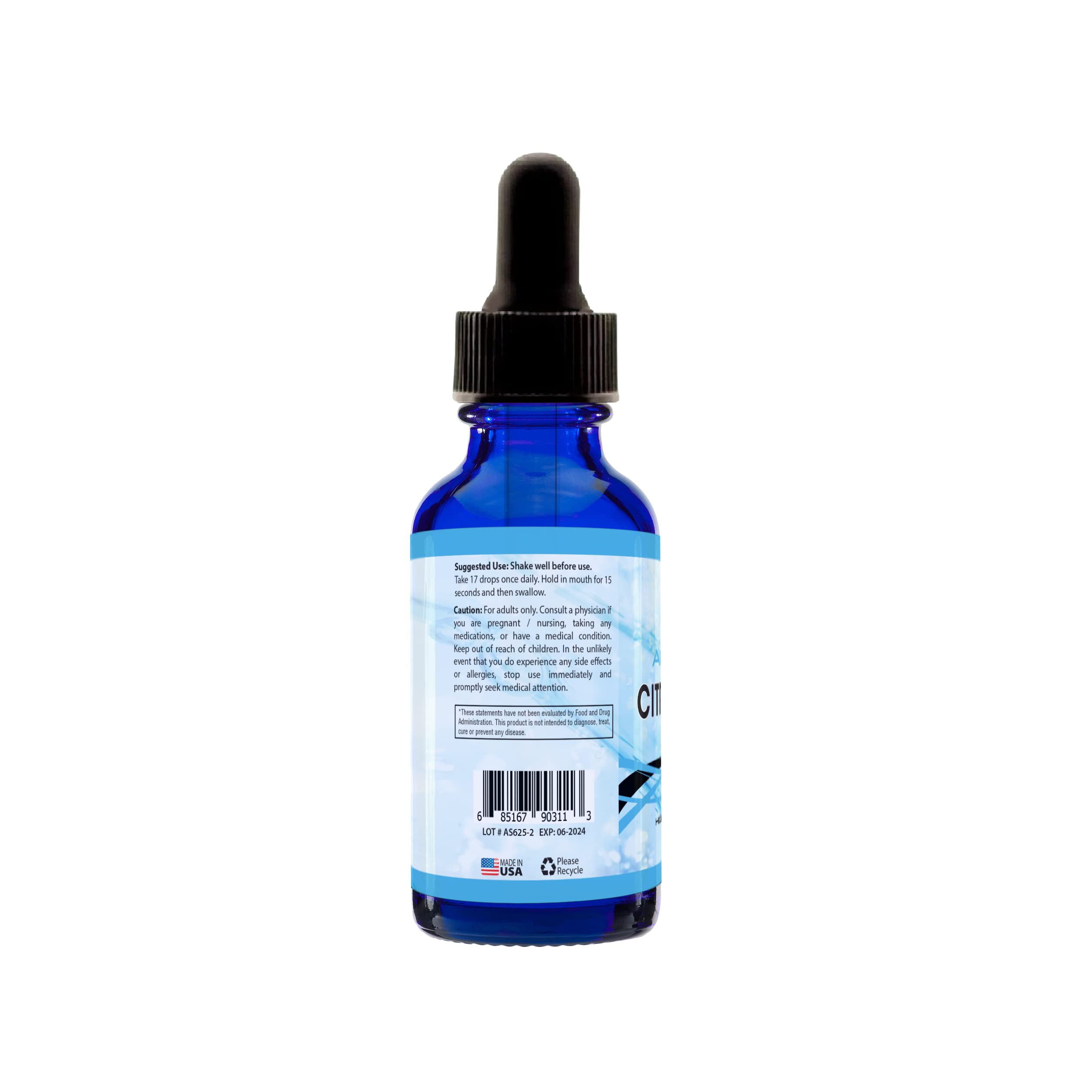 Absonutrix Citrus Bergamot Extract liquid supplement label