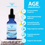 Absonutrix L-Ergothioneine Liquid Supplement 590 mg bottle with cap