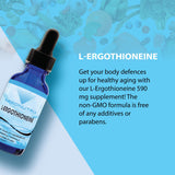Absonutrix L-Ergothioneine Liquid Supplement 590 mg in a glass