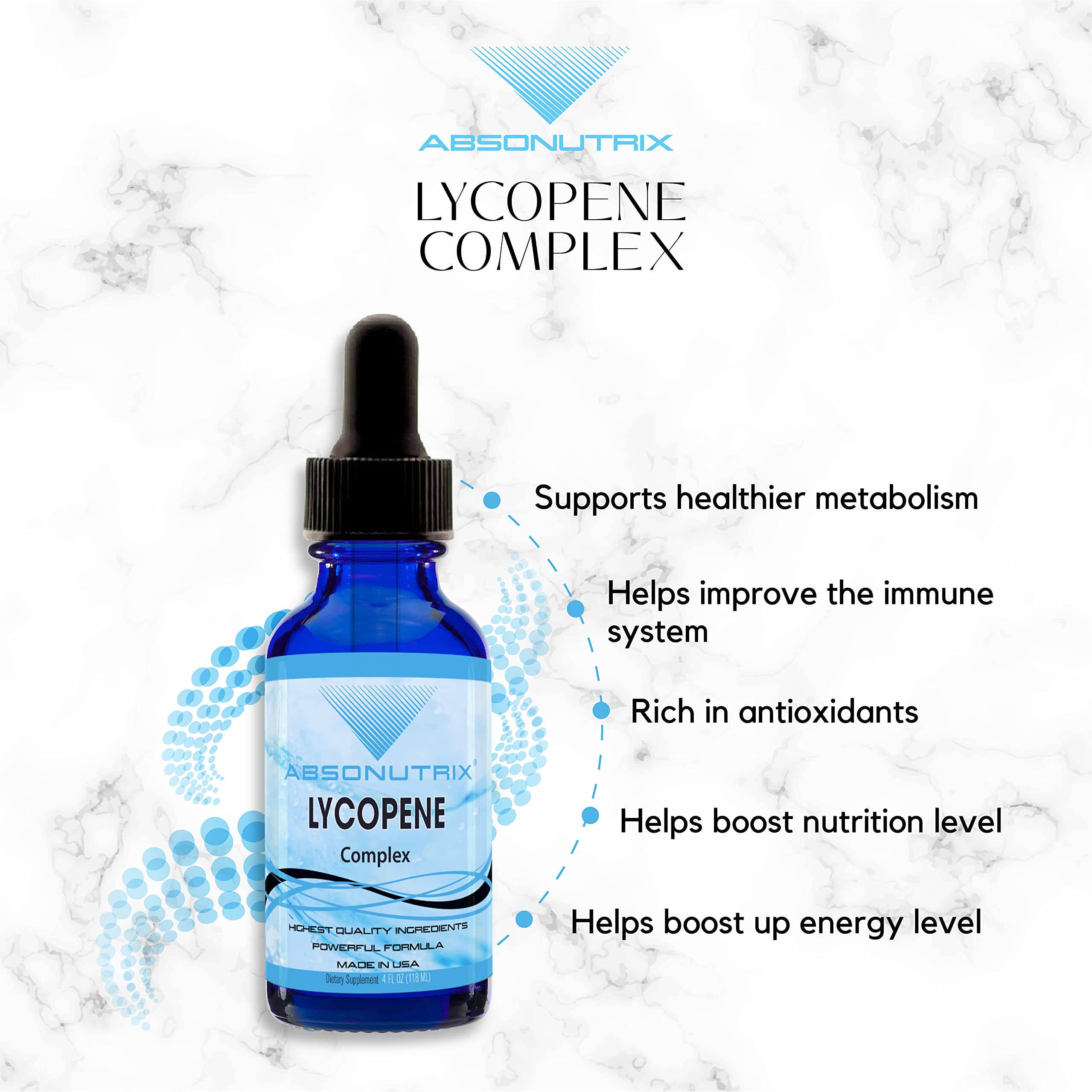 Absonutrix Lycopene Complex Liquid Supplement back view