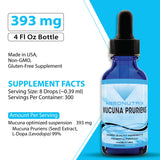 Absonutrix Mucuna Pruriens liquid supplement bottle back view
