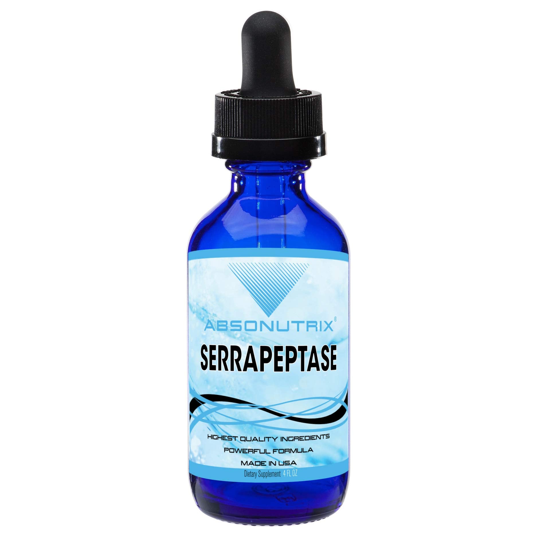 Absonutrix Serrapeptase Enzyme Liquid 222g front view