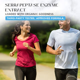 Absonutrix Serrapeptase Enzyme Liquid 222g on a kitchen counter