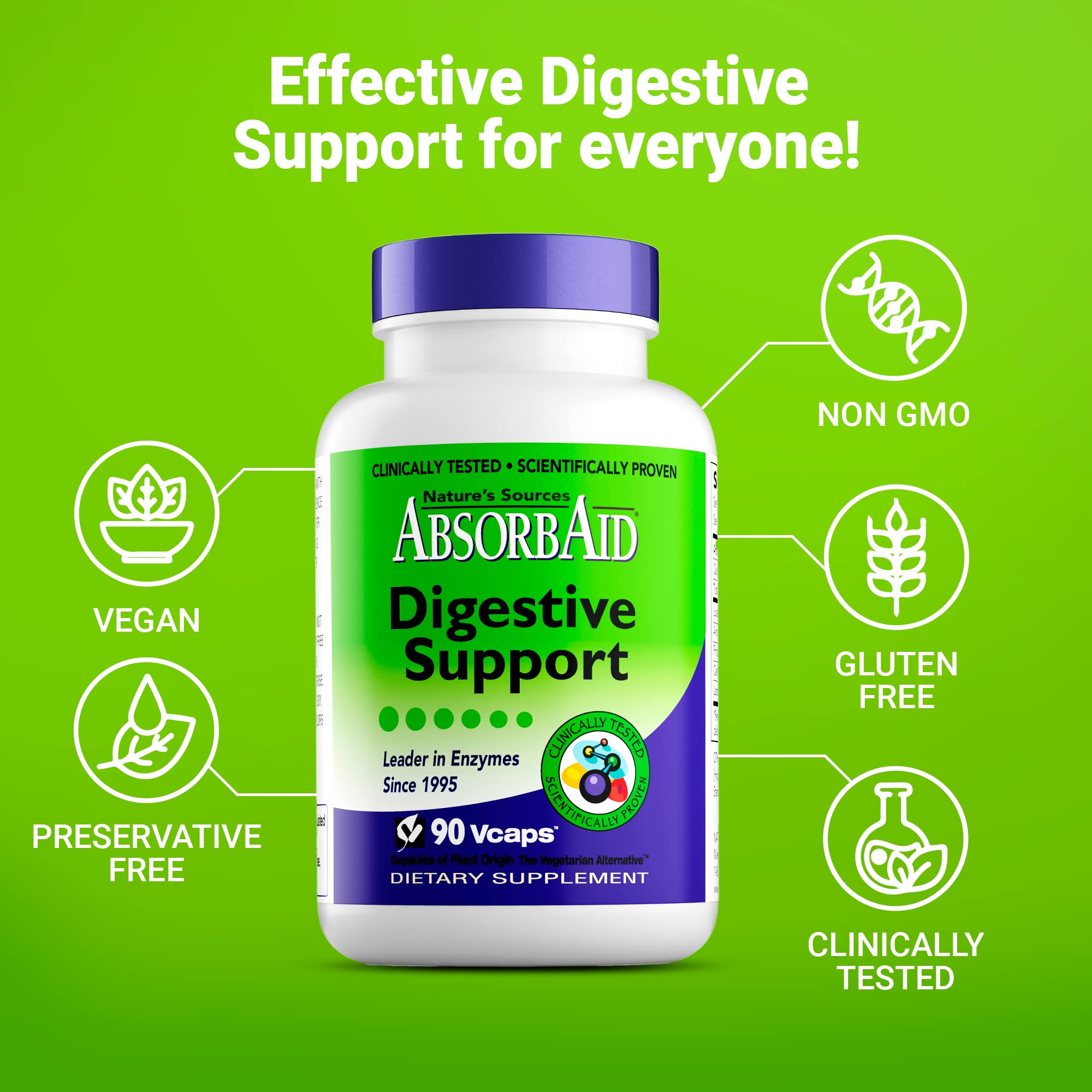 AbsorbAid Multi-Enzyme Supplement 91g packaging