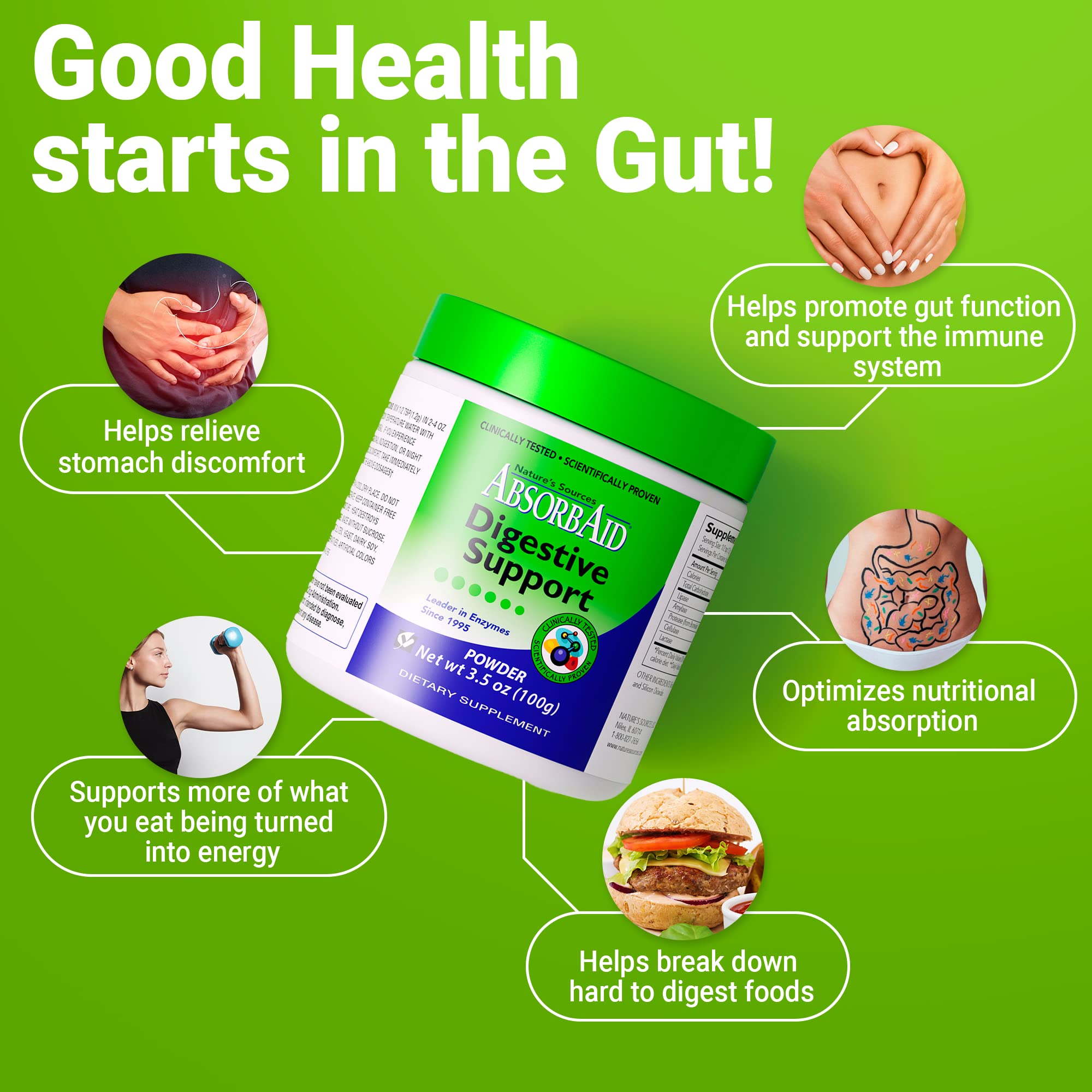 AbsorbAid Multi-Enzyme Supplement ingredients list