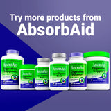 AbsorbAid Multi-Enzymes Platinum Formula 100g displayed with other supplements