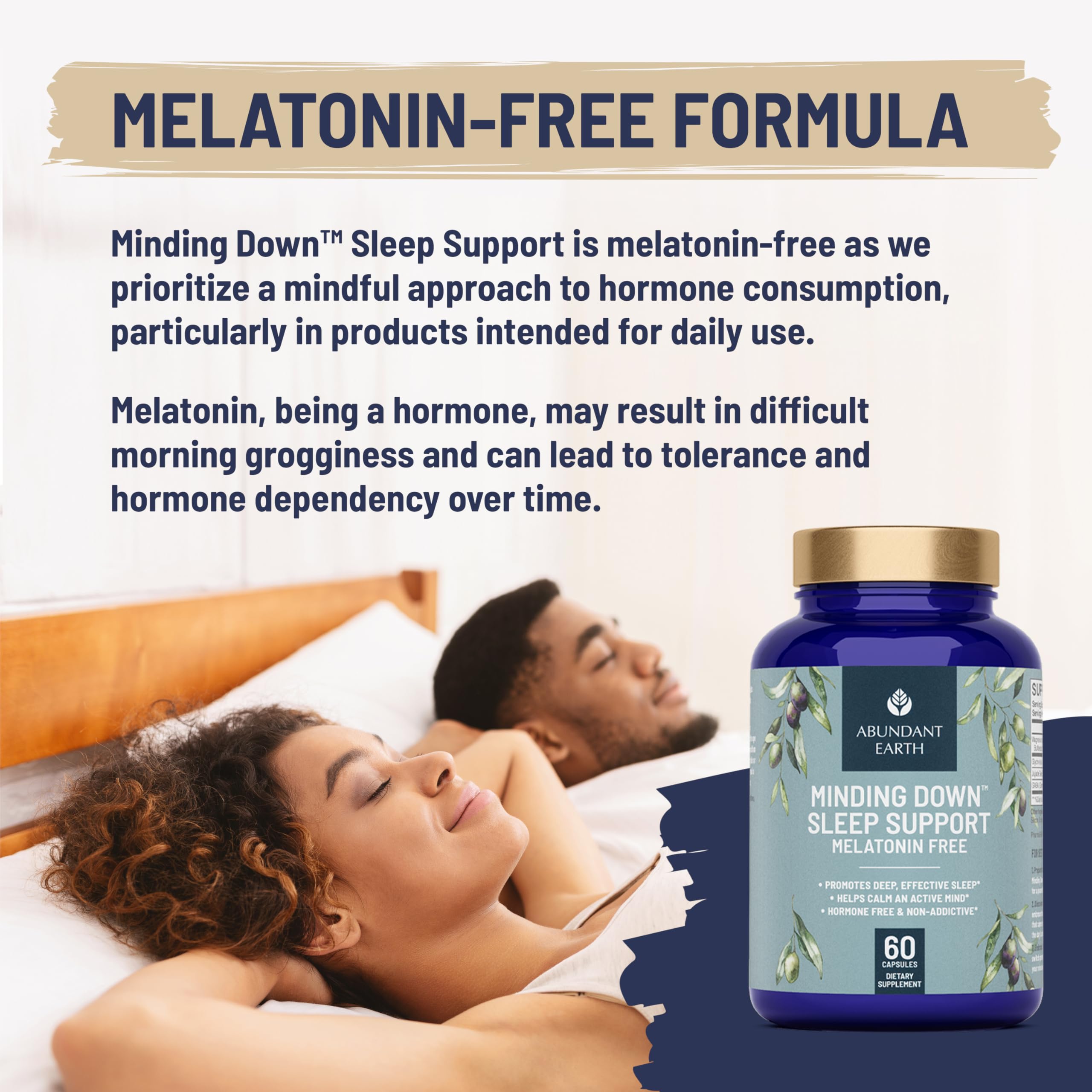 Abundant Earth Minding Down Melatonin Free Sleep Aid back view