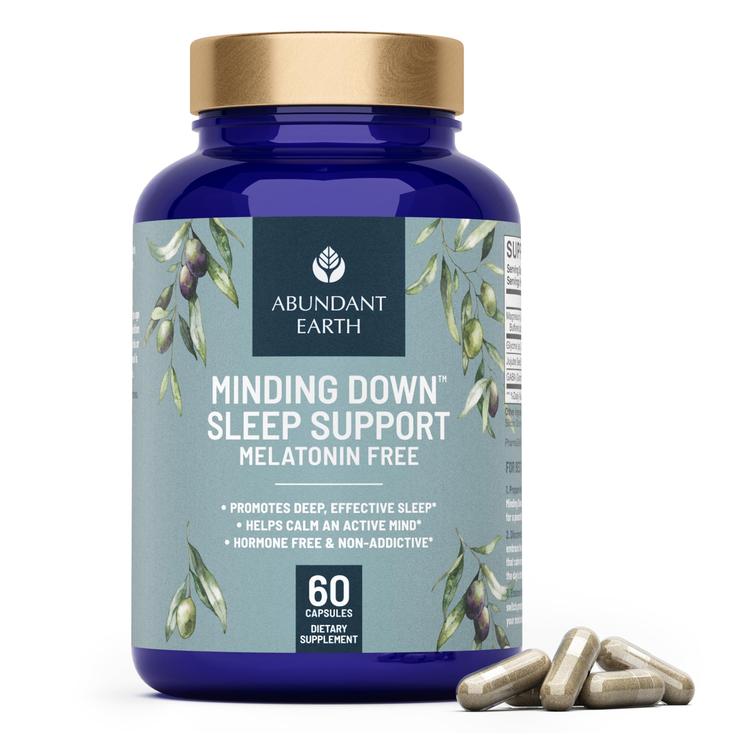Abundant Earth Minding Down Melatonin Free Sleep Aid front view