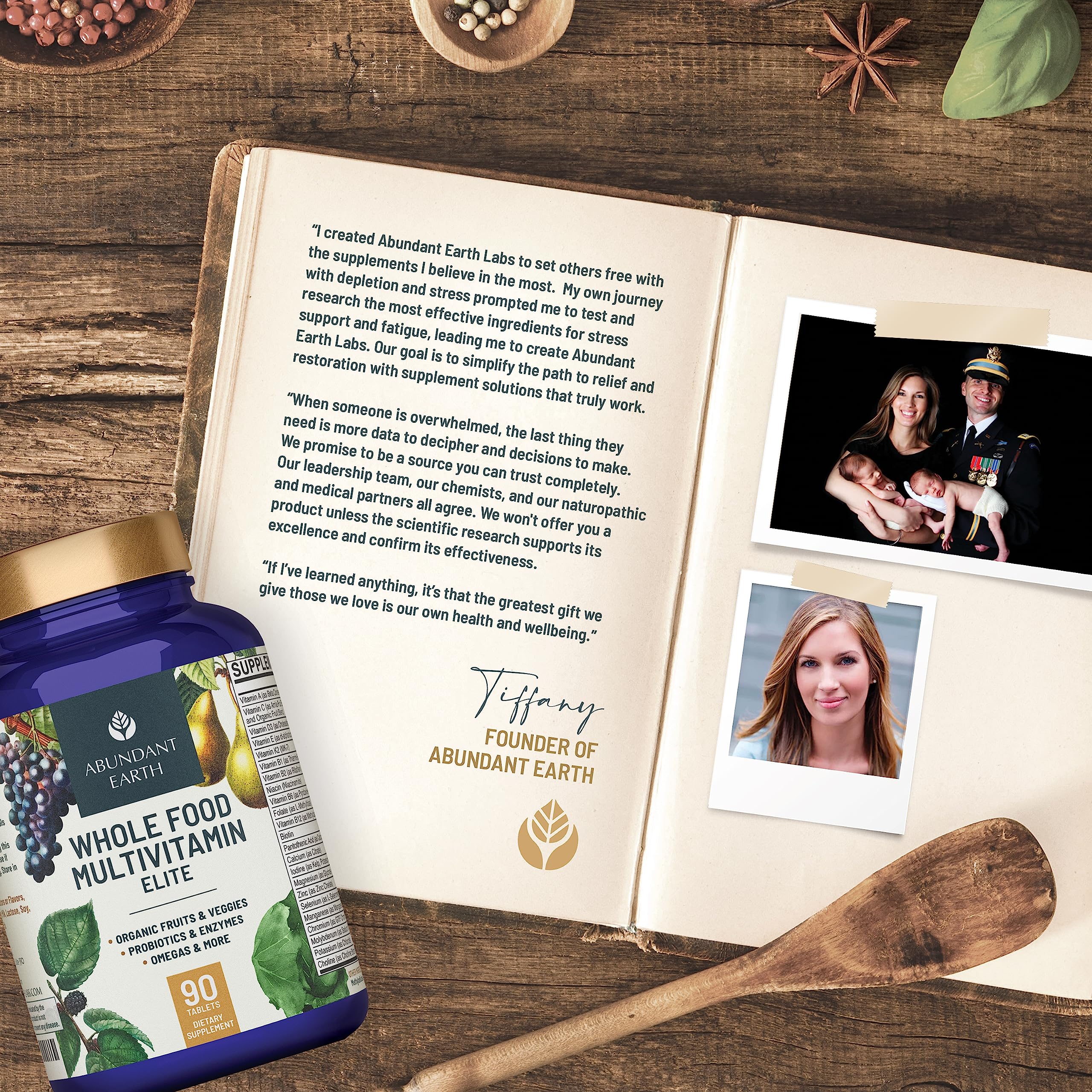Abundant Earth Organic Multivitamin lifestyle scene