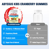 ABYSSUS Kids Cranberry Gummies with colourful fruit