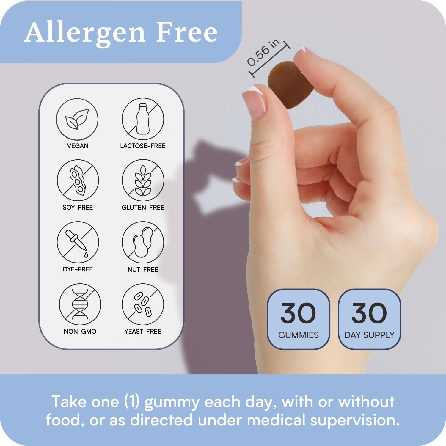 Accentrate B-Complex Gummies nutritional information on back