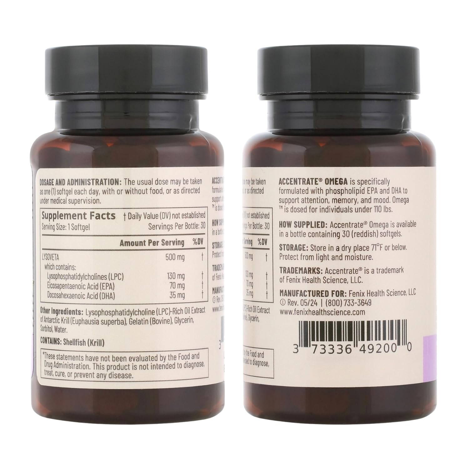Accentrate Omega-3 Brain Support 60 Capsules lifestyle shot