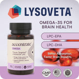 Accentrate Omega-3 Brain Support 60 Capsules open bottle