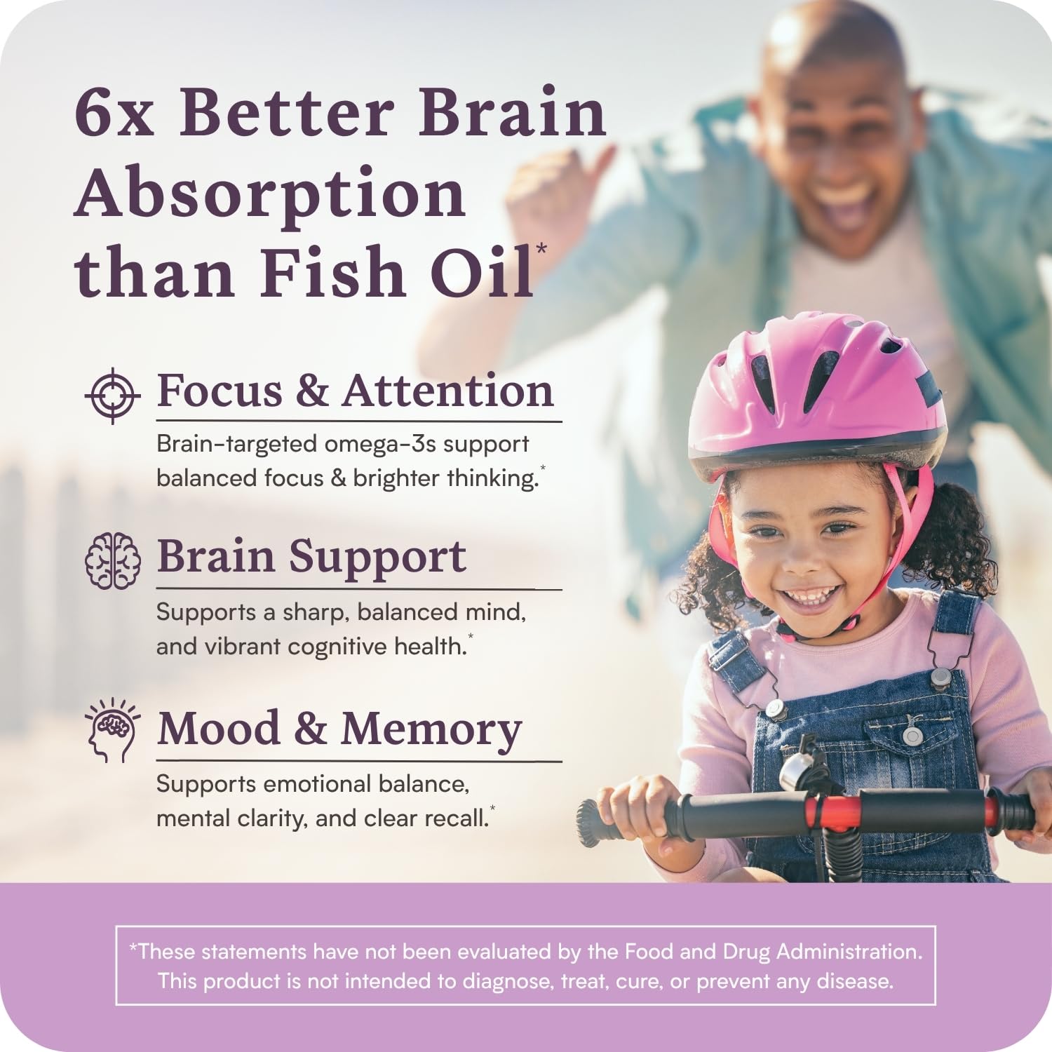 Accentrate Omega-3 Brain Support 60 Capsules side view