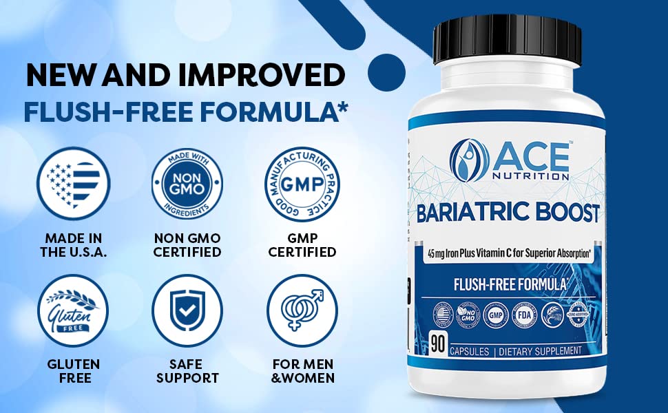 ACE NUTRITION Bariatric support Multivitamin capsule close-up