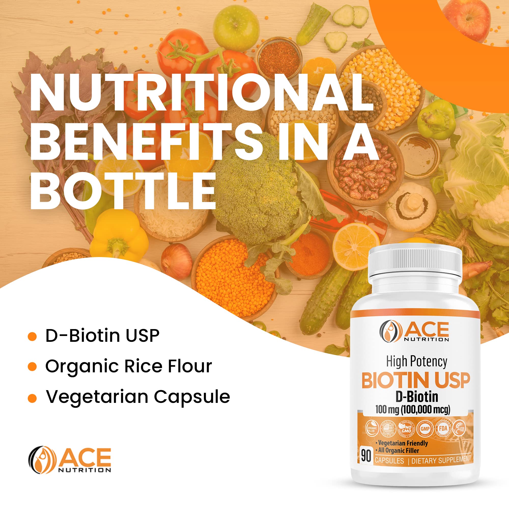 ACE NUTRITION Biotin supplement ingredients list
