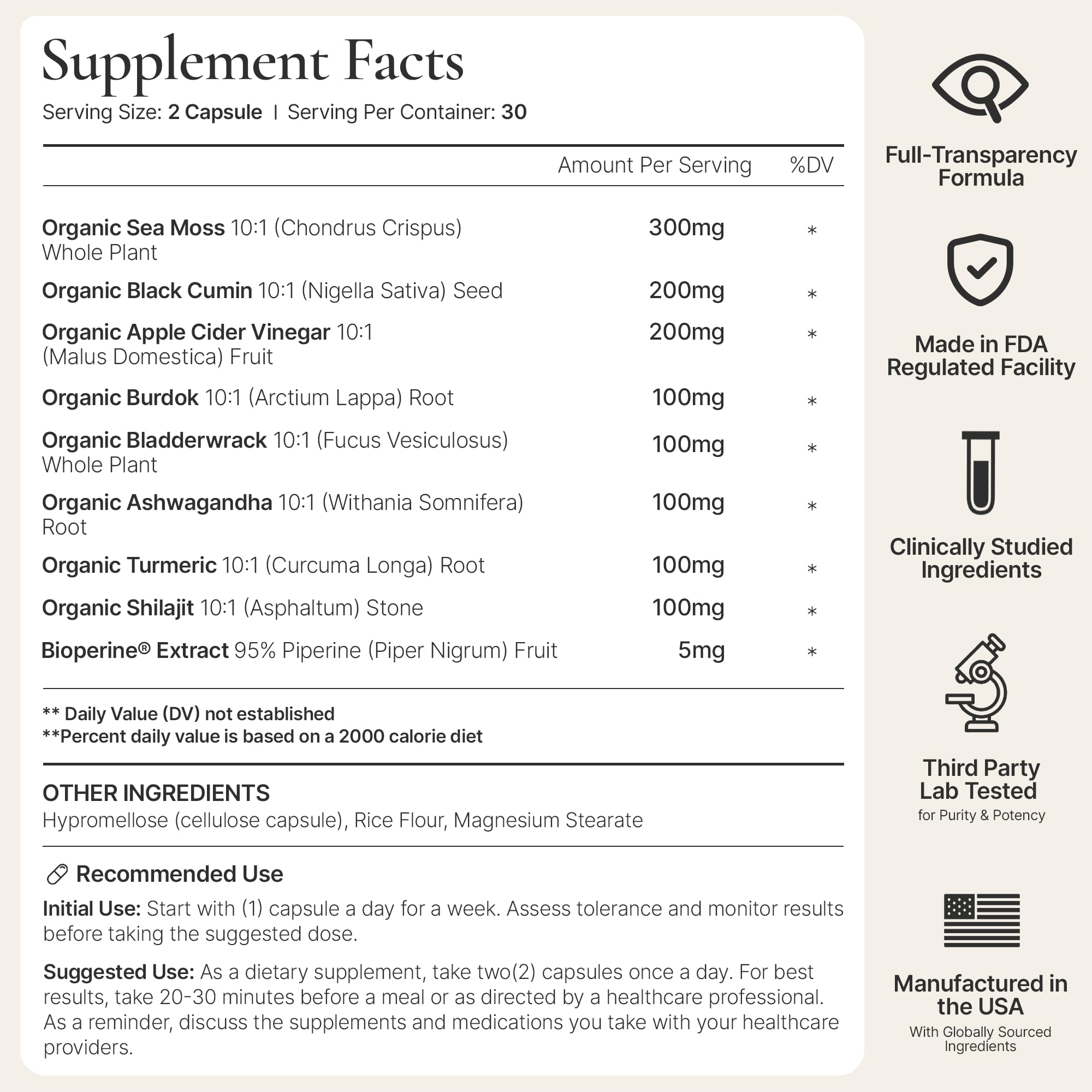 ACEWORKZ Daily Stress Support Supplement on a wooden table