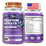 ACEYO Calcium Citrate Gummies front view with packaging