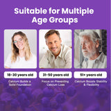 ACEYO Calcium Citrate Gummies with K2 and D3 ingredients