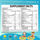 ACEYO L-Methylfolate Gummies back view of the packaging