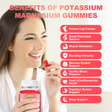 ACEYO Organic Potassium Magnesium Gummies raspberry flavour gummies