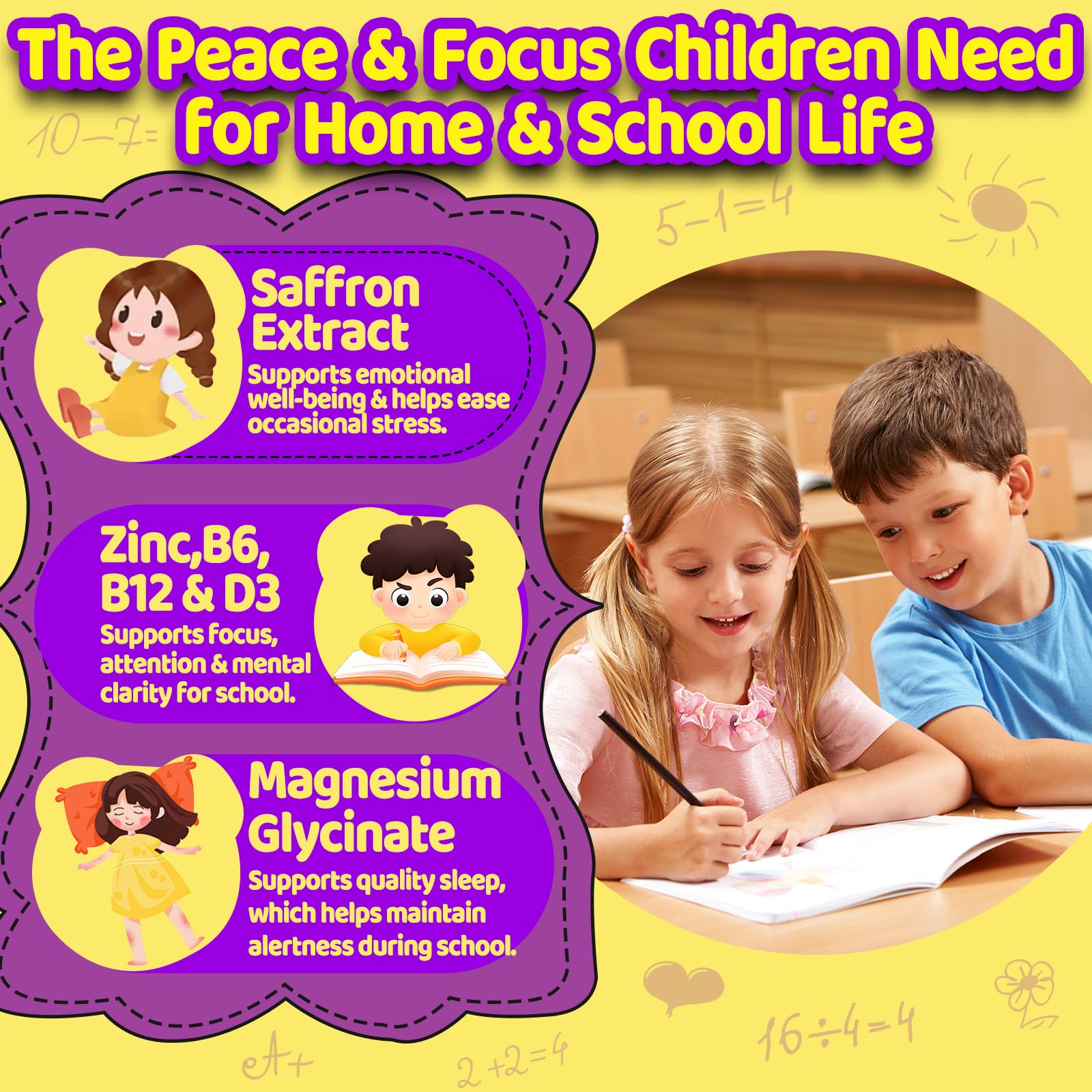 ACEYO Saffron Gummies nutritional information label
