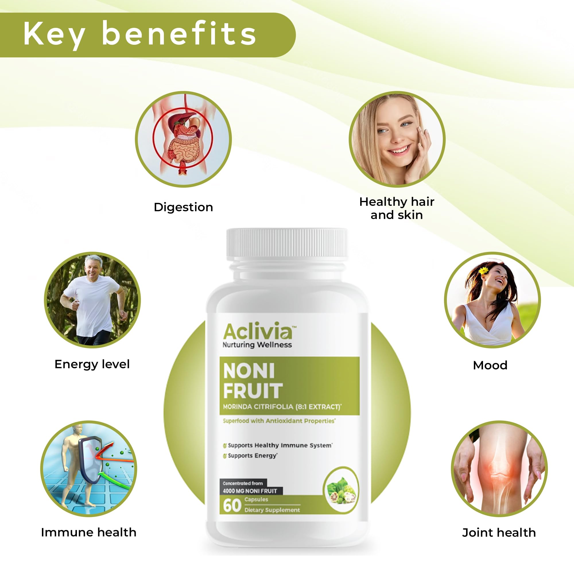 Aclivia Noni Capsules 4000mg ingredients list
