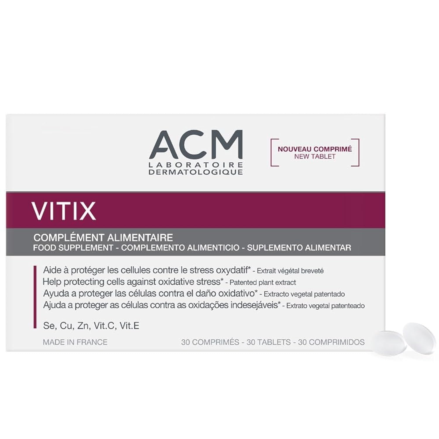 ACM Vitix 30 Tablets front view
