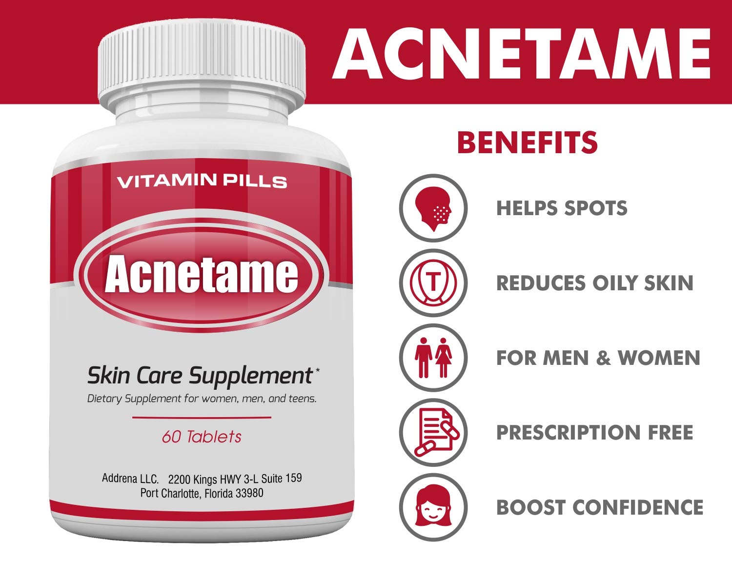 Acnetame Acne Supplement Capsules in a lifestyle setting