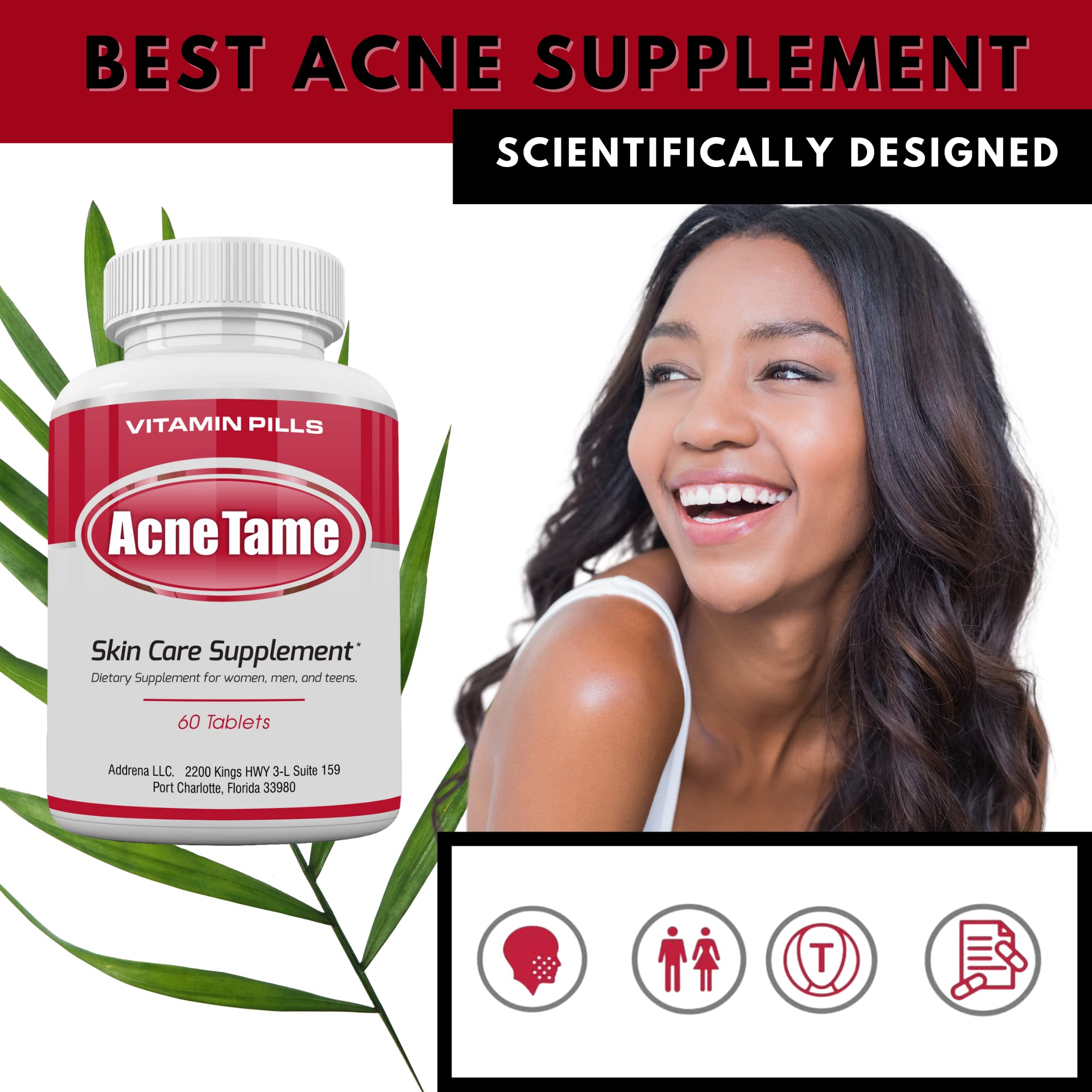Acnetame Acne Tame supplement ingredients list