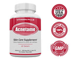 Acnetame vitamins with a natural background
