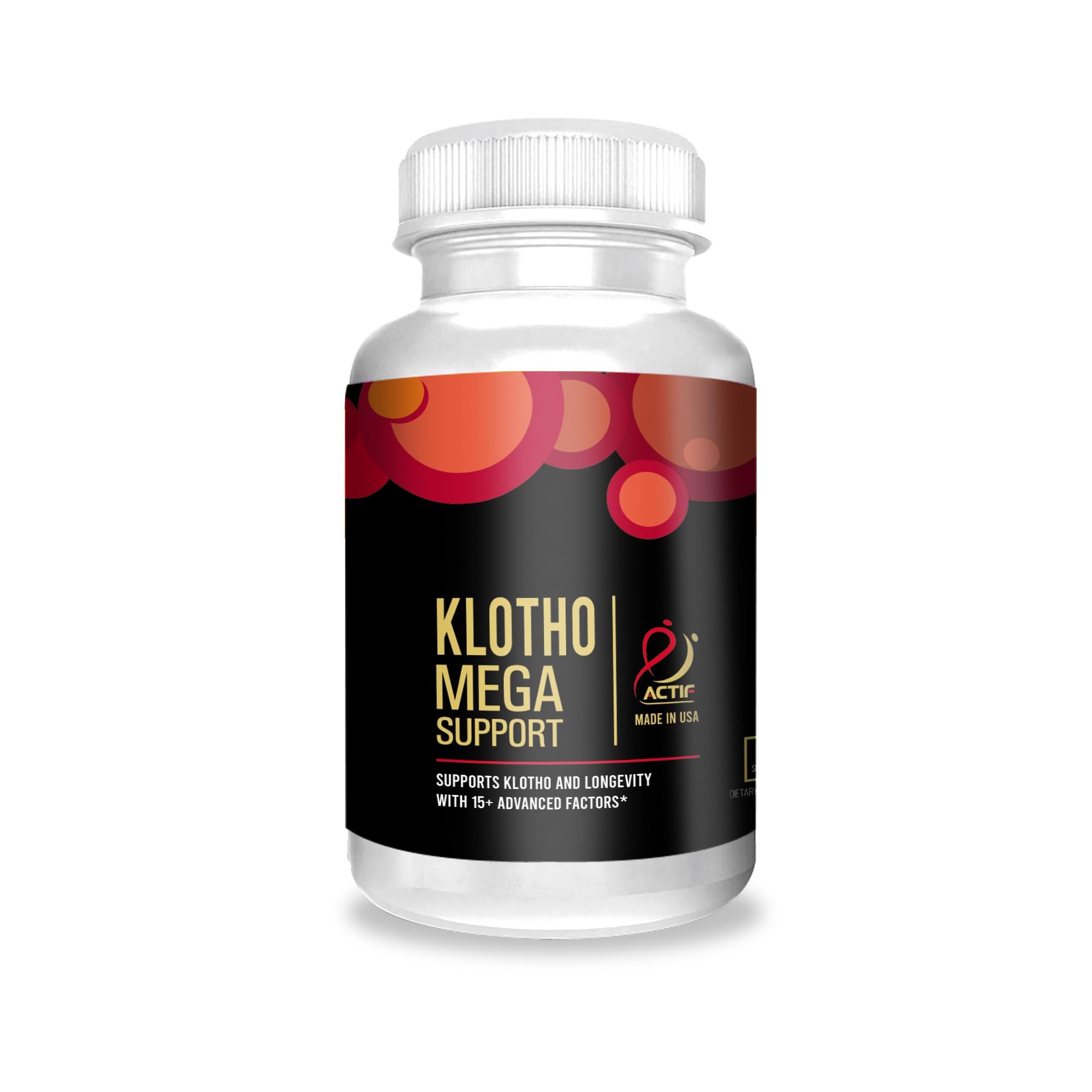 ACTIF Klotho Supplement capsule bottle front view