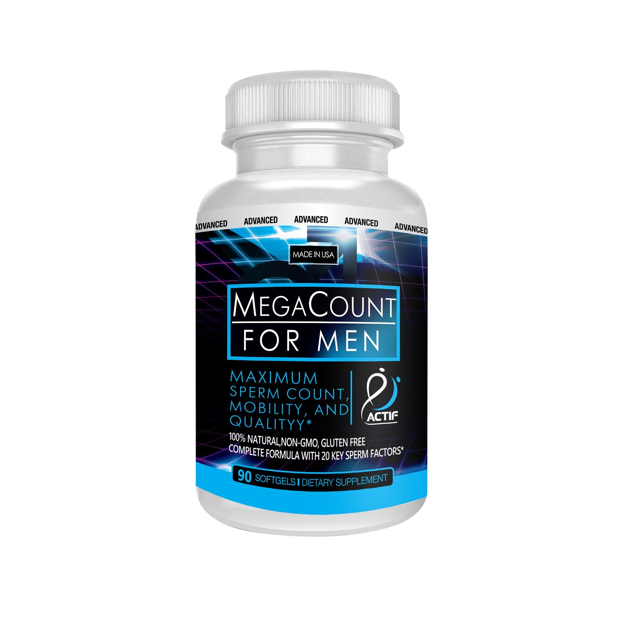 ACTIF MegaCount for Men 90 softgels front view