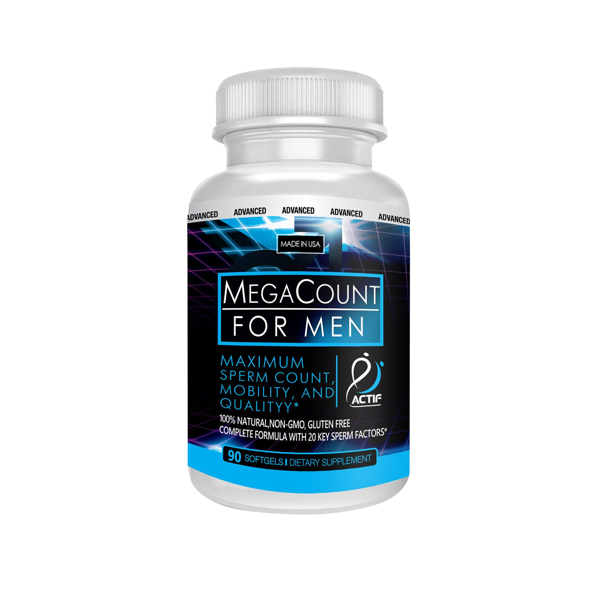 ACTIF MegaCount for Men 90 softgels front view