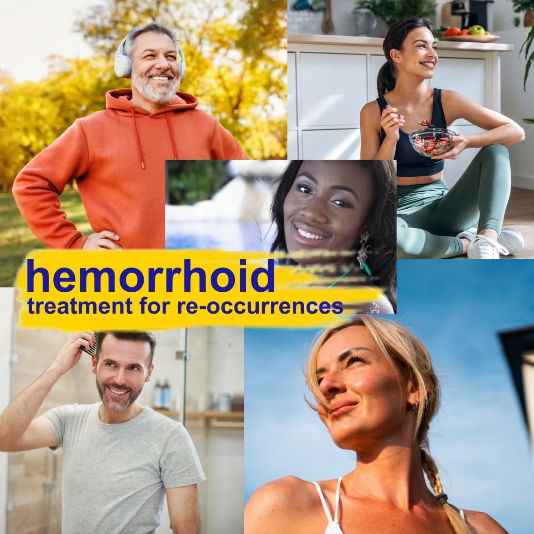 ACTIV PLUS Hemorrhoid Relief Gummies lifestyle scene with water