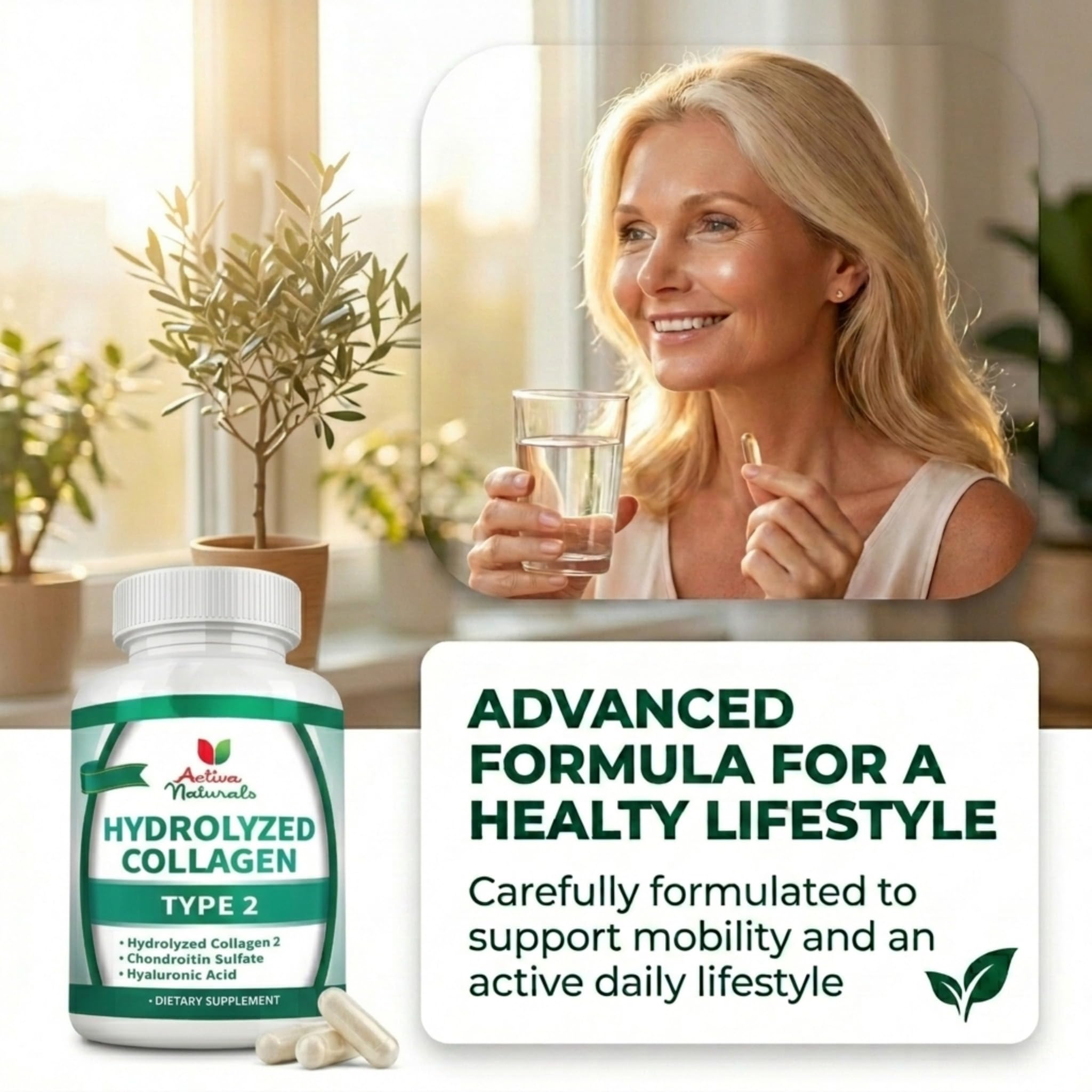 Activa Naturals Collagen Type 2 Supplement packaging