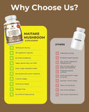 Activa Naturals Maitake Mushroom Capsules bottle with a measuring spoon
