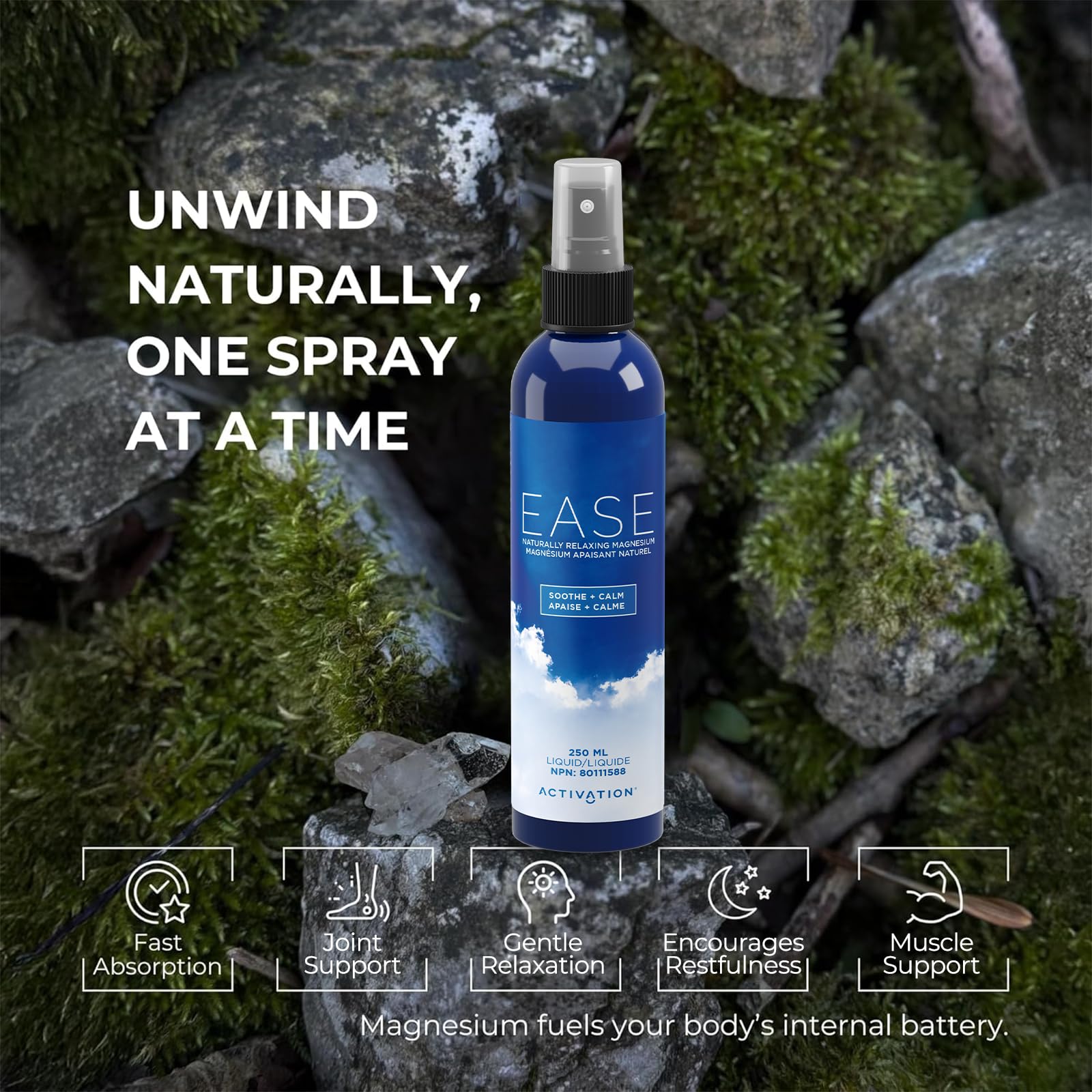 ACTIVATION Magnesium Spray 22mg lifestyle use
