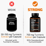 Active Atoms Turmeric Extract 750mg bottle with label