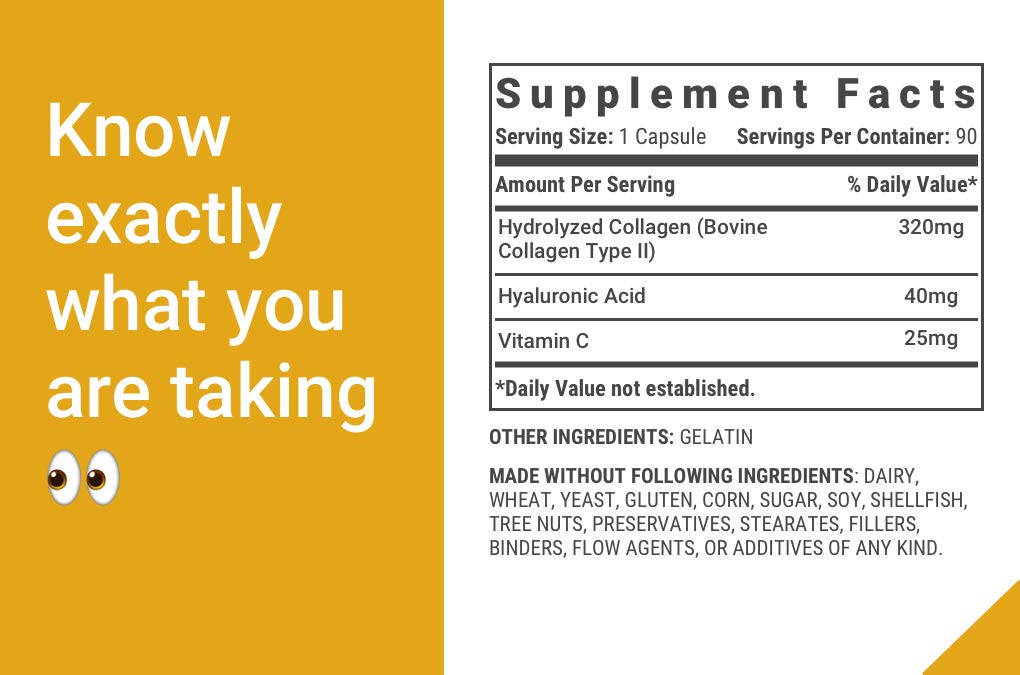 Active Collagen Type 2 Capsules opened bottle with capsules