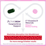 ACTIVEIRON Iron Supplement bottle with multivitamin tablets