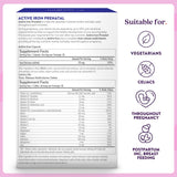 ACTIVEIRON Prenatal Iron & Multivitamin Support 80g nutritional information