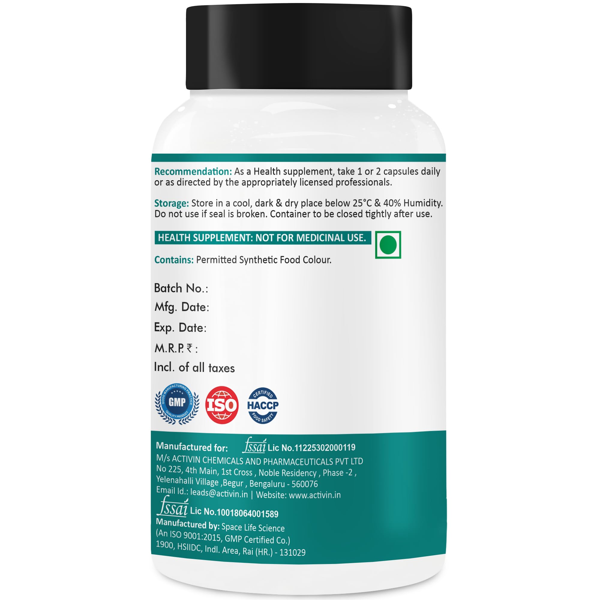 Activin Melatonin 3mg Capsules packaging displayed on a wooden surface