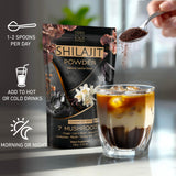 ad hoc Shilajit Powder 50g side view with scoop