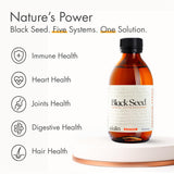 Adalin Black Seed Oil 500ml bottle back view