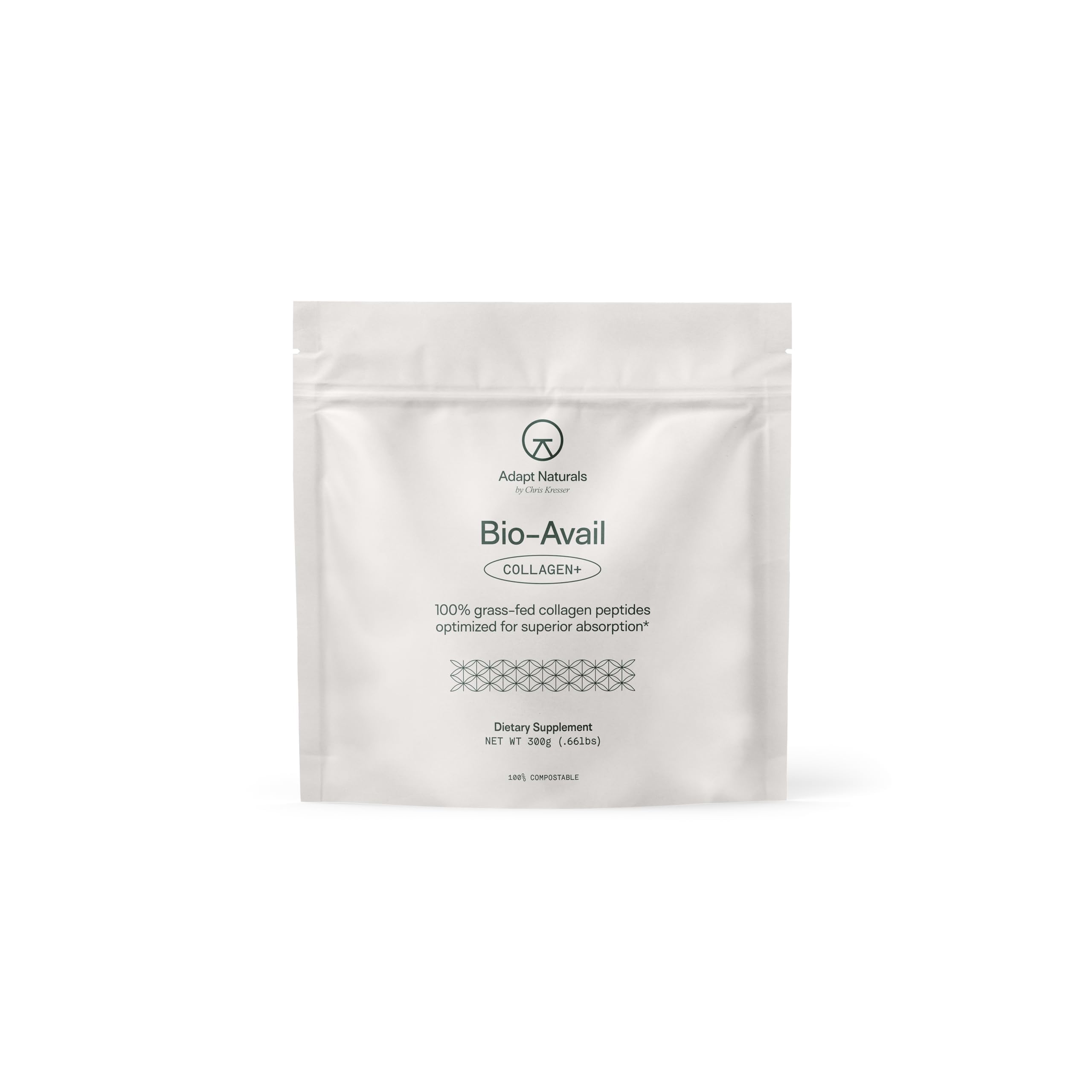 ADAPT NATURALS BY CHRIS KRESSER Collagen Powder front view