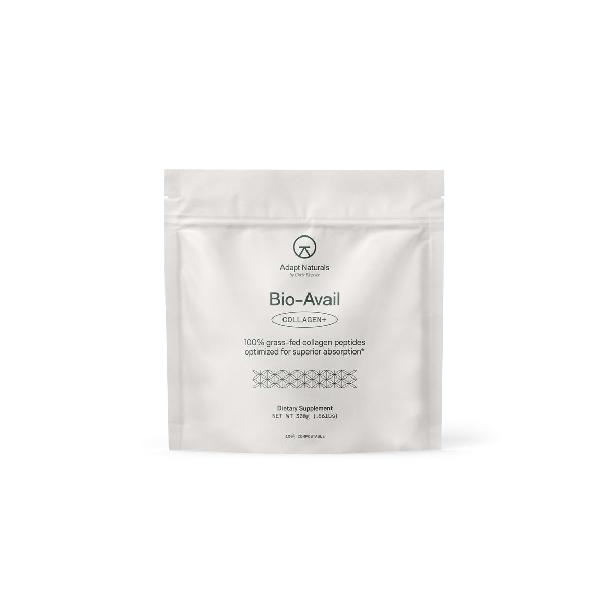 ADAPT NATURALS BY CHRIS KRESSER Collagen Powder front view